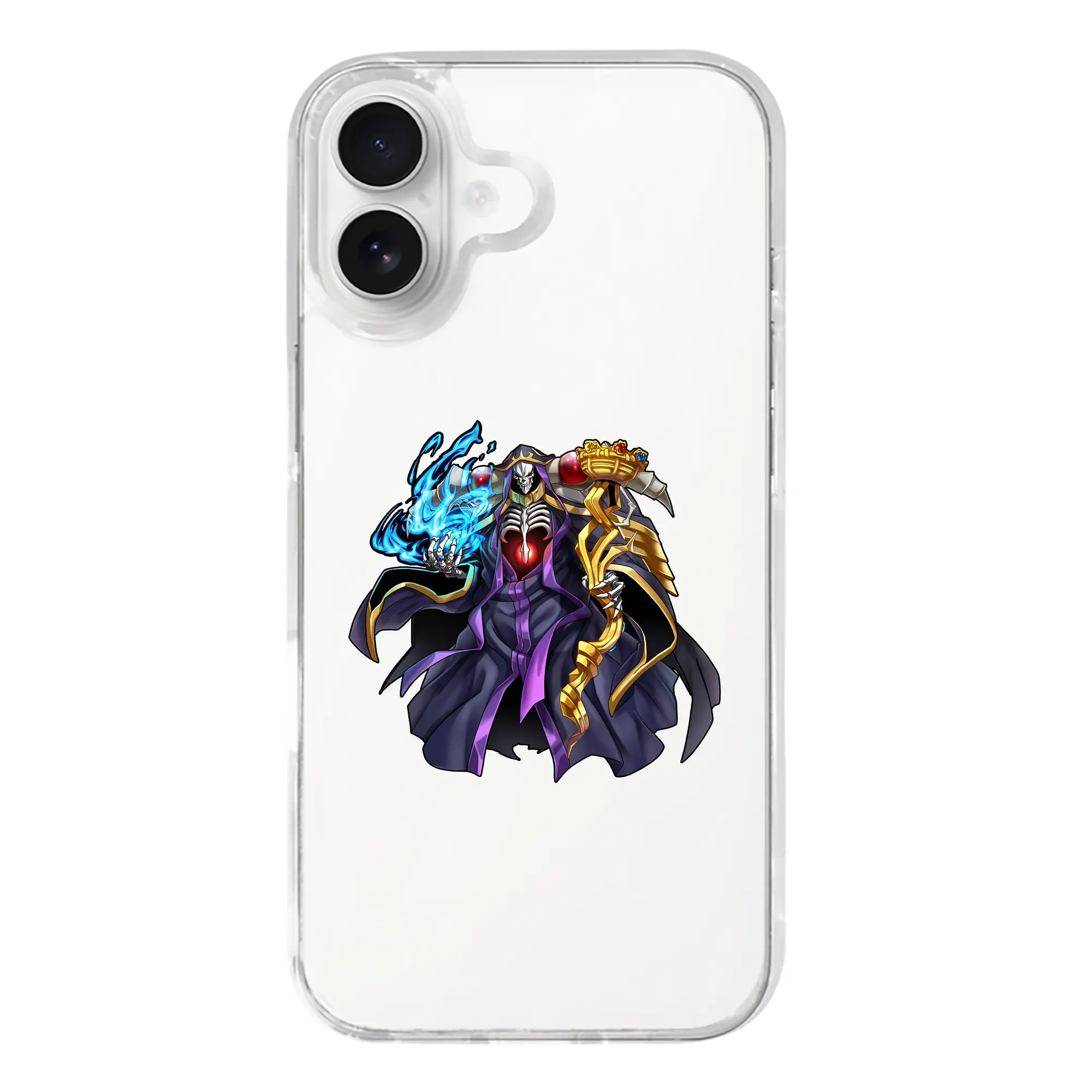 オーバーロード グッズ アインズ・ウール・ゴウン - iPhone 17シリーズ 透明スマホケース – 薄型・耐衝撃・精密フィット保護カバー